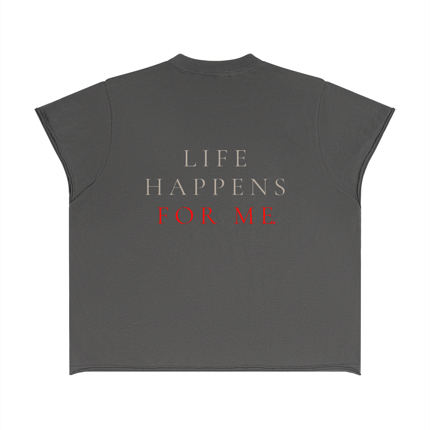 Unisex Boxy Raw Edge T-Shirt