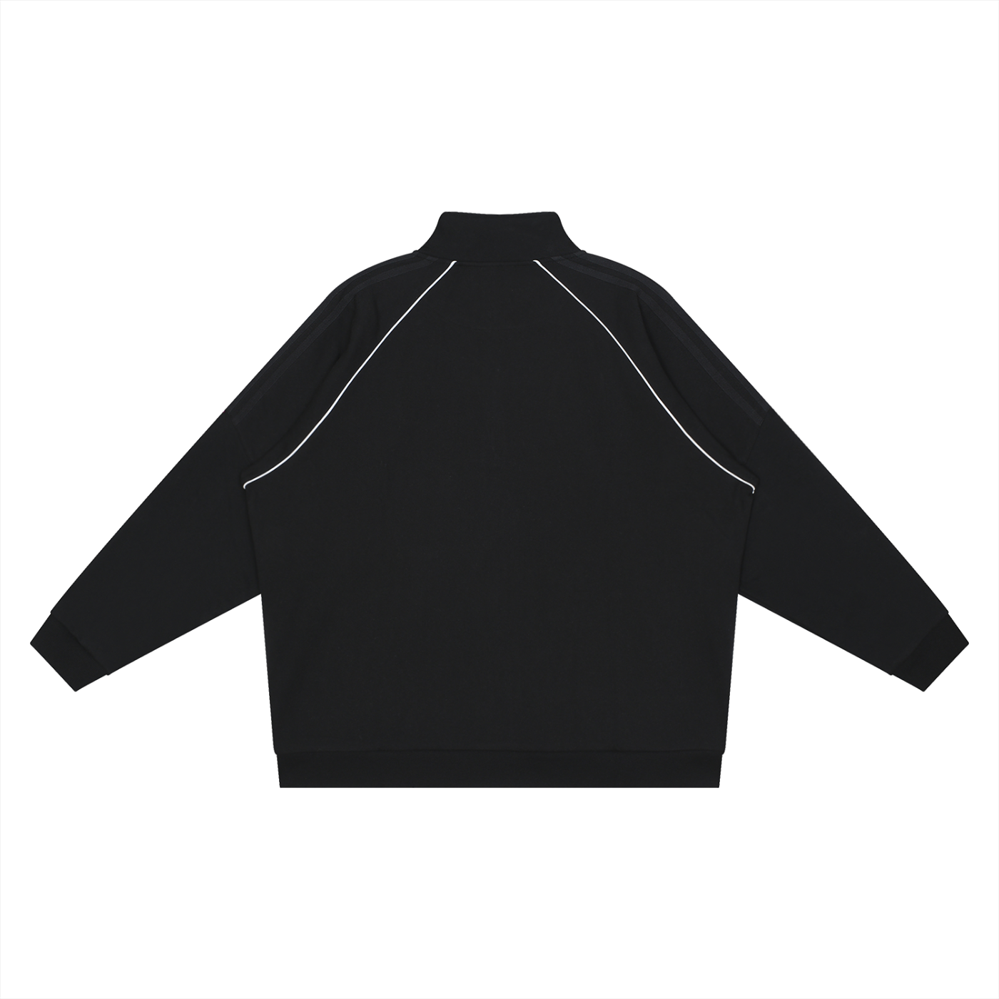 Reflection Striped Raglan Sleeve Jacket