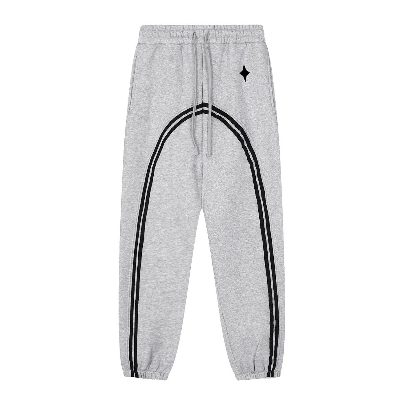 Sun Fade Contrast Tape Fleece Jogged Sweatpants