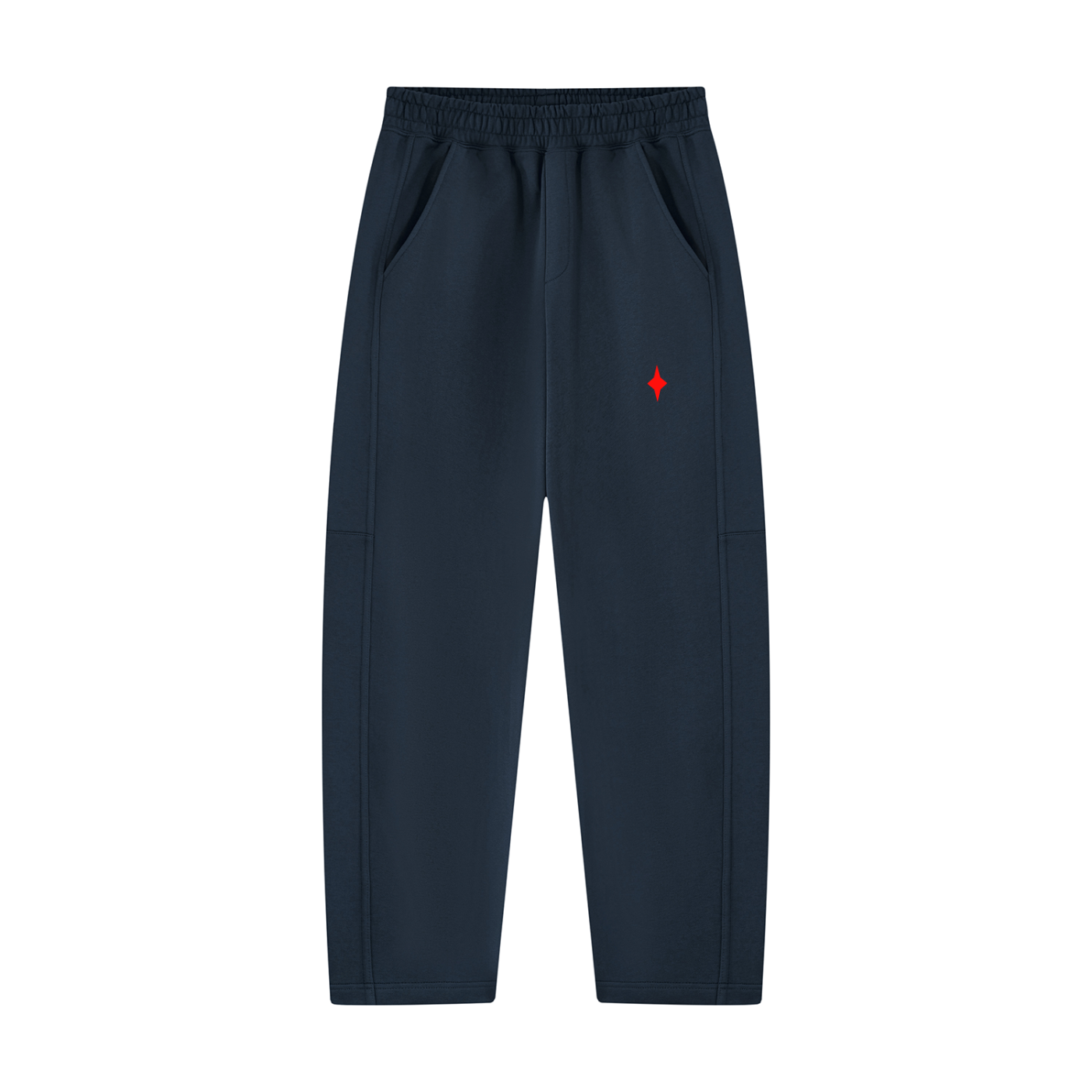Unisex Tapered Straight Hem Sweatpants