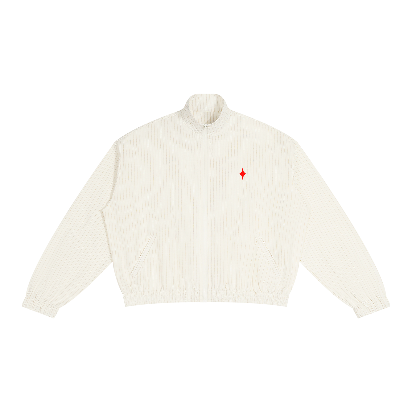 Unisex Striped Full-Zip Track Jacket