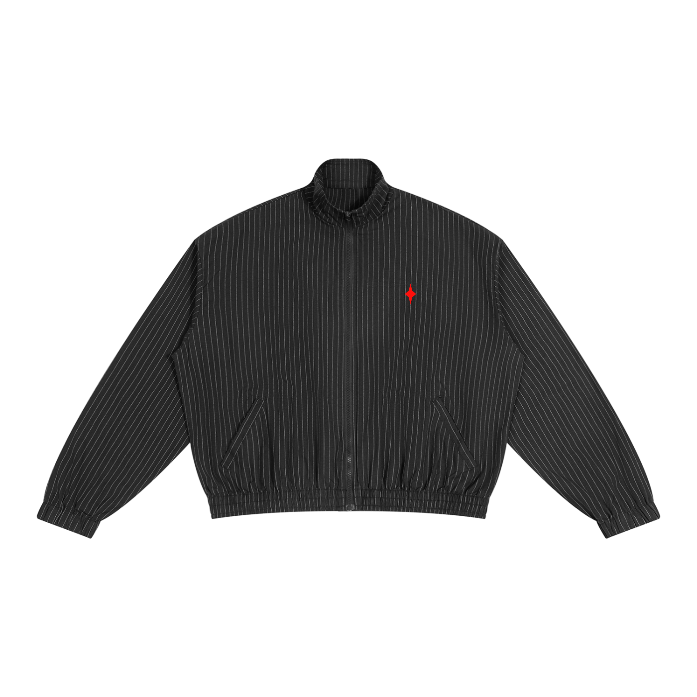 Unisex Striped Full-Zip Track Jacket