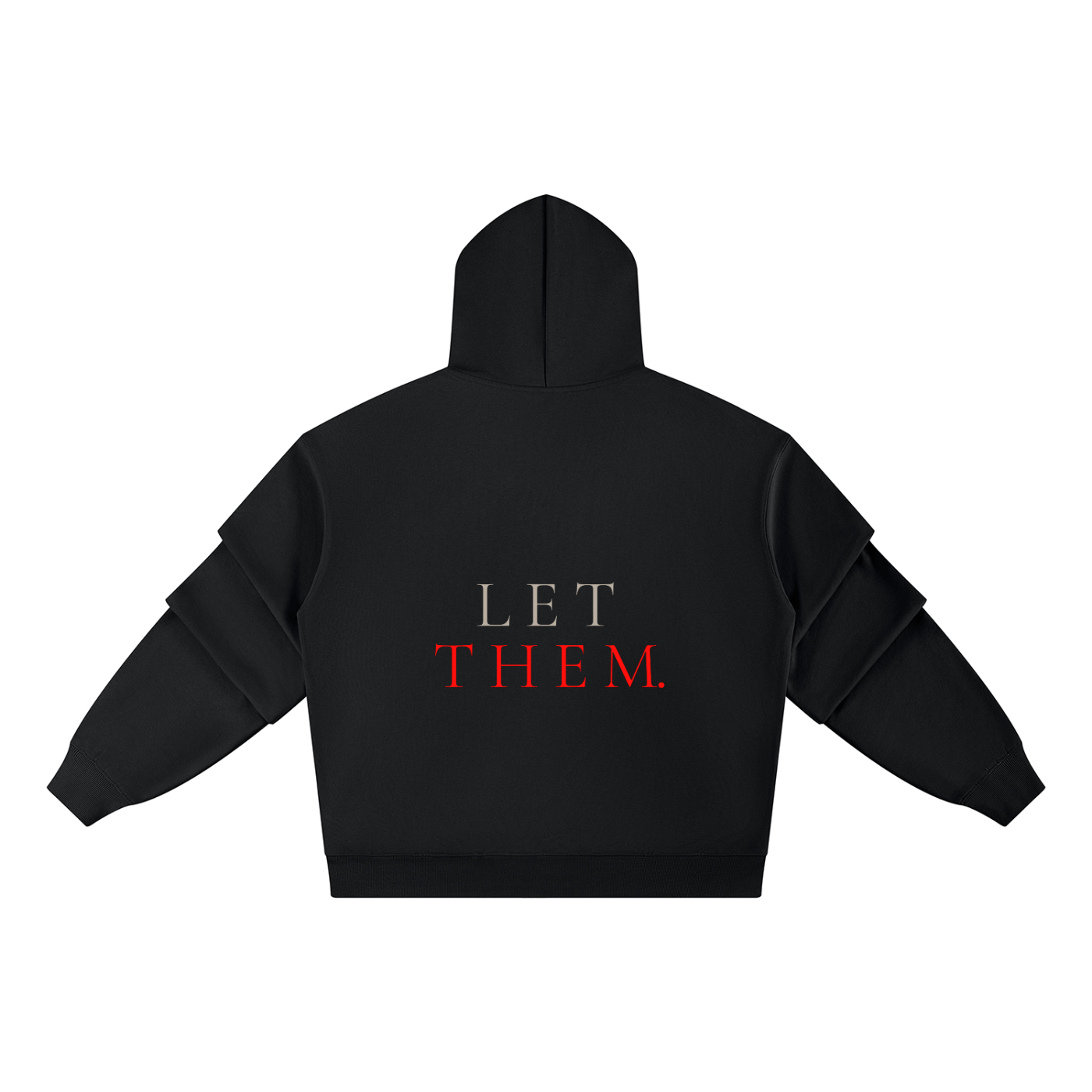 Unisex Heavyweight Ruched Sleeves Hoodie