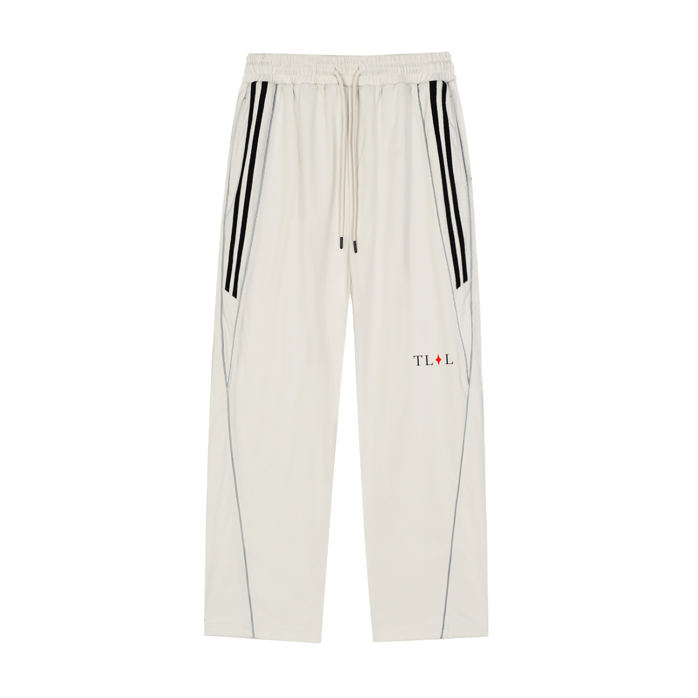 Reflection Striped Straight-Leg Sweatpants