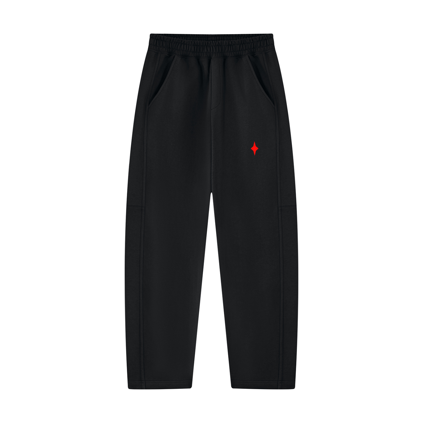 Unisex Tapered Straight Hem Sweatpants