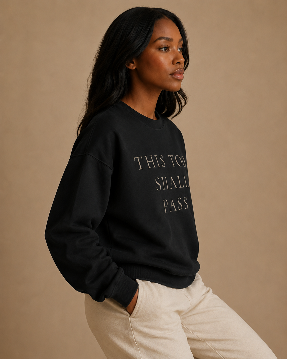 TLOL This Too Shall Pass Organic Crew Sweatshirt