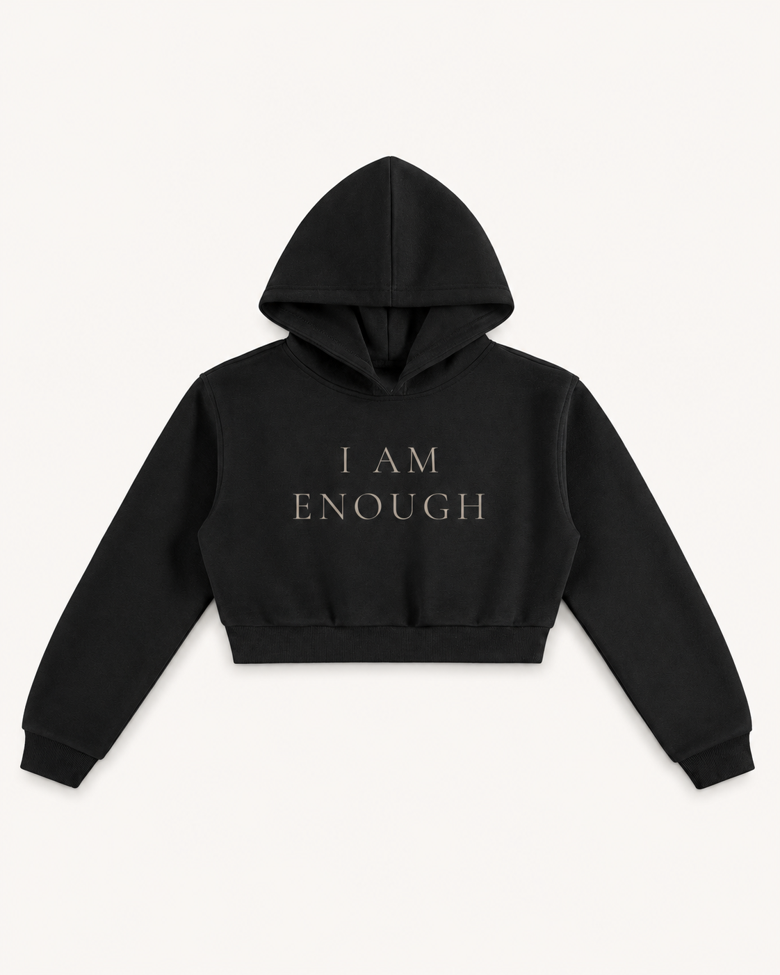 TLOL I Am Enough Cropped Essential Hoodie