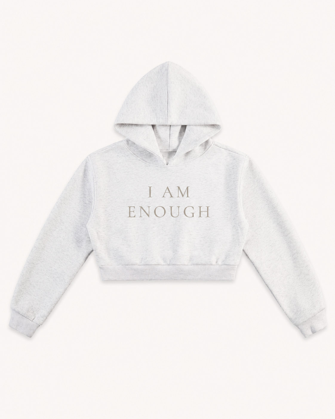 TLOL I Am Enough Cropped Essential Hoodie