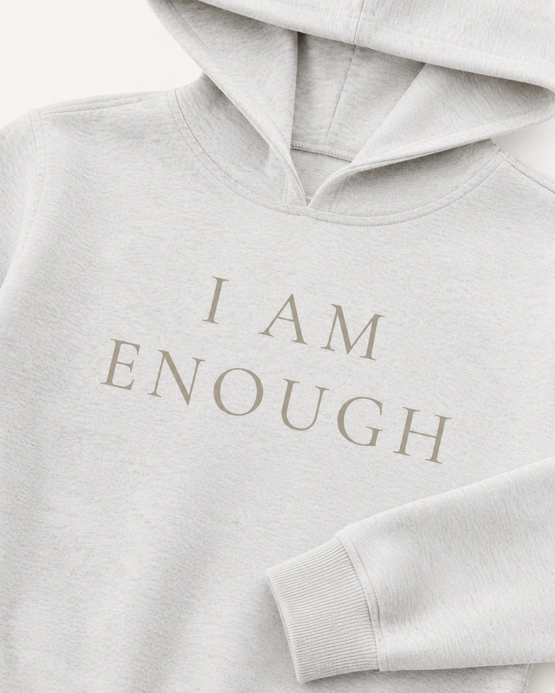 TLOL I Am Enough Cropped Essential Hoodie