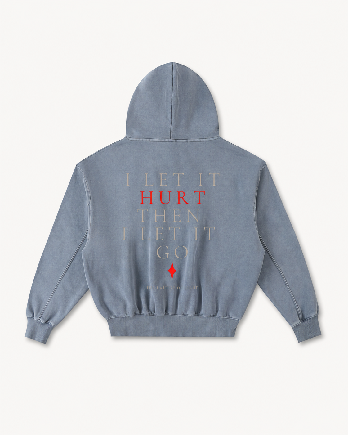 Frayed Enzyme Washed Fleece Hoodie
