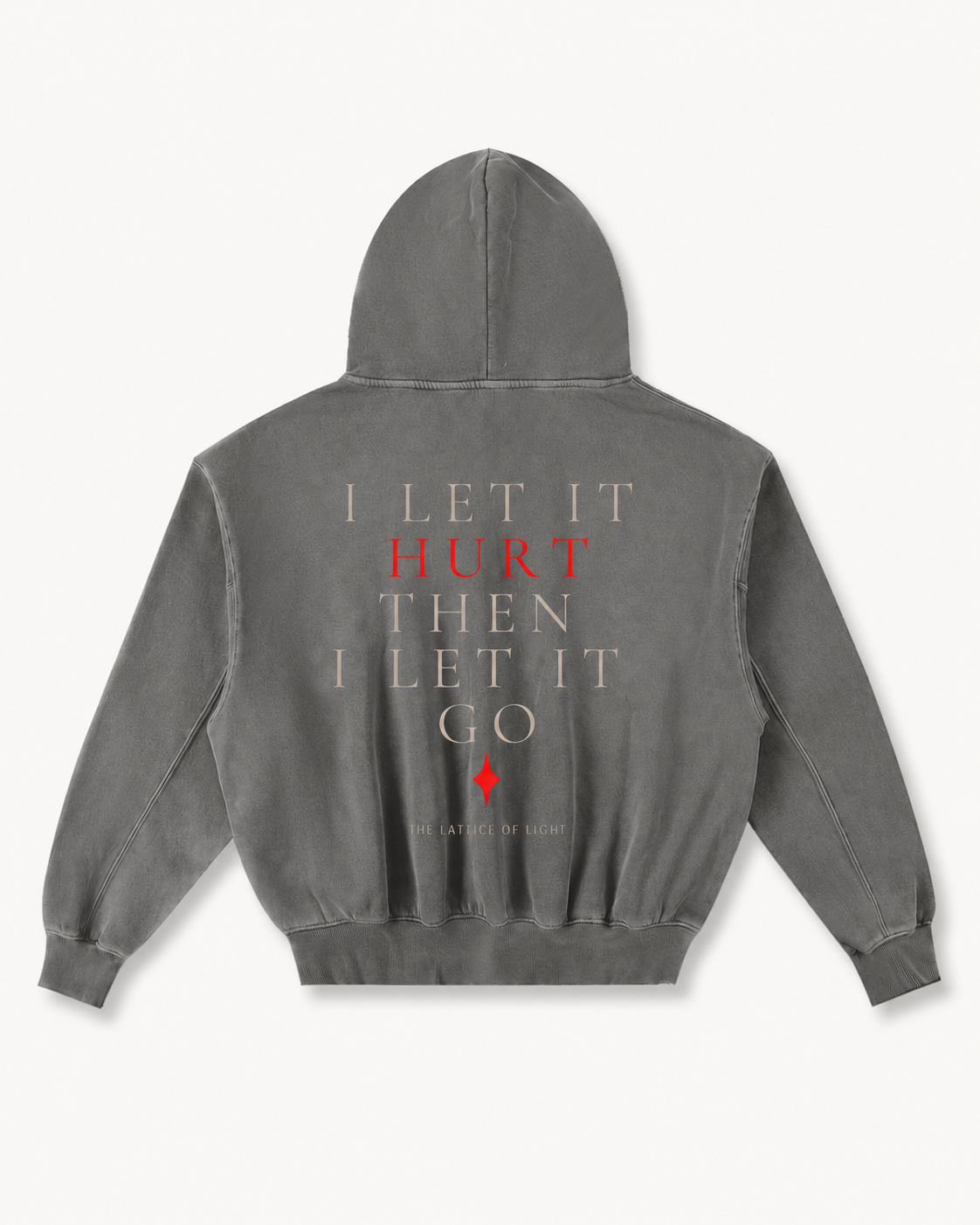Frayed Enzyme Washed Fleece Hoodie