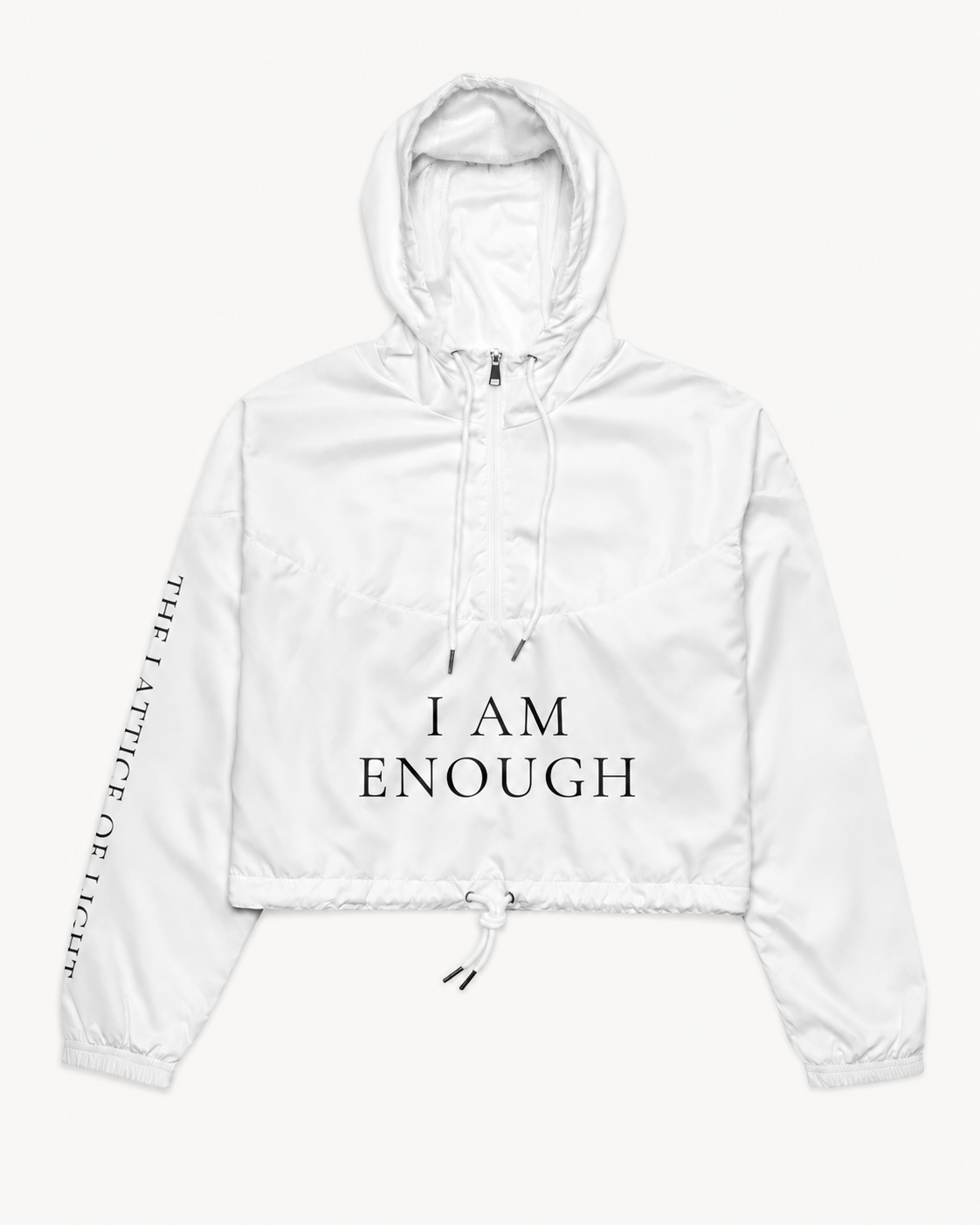 TLOL I Am Enough Cropped Windbreaker