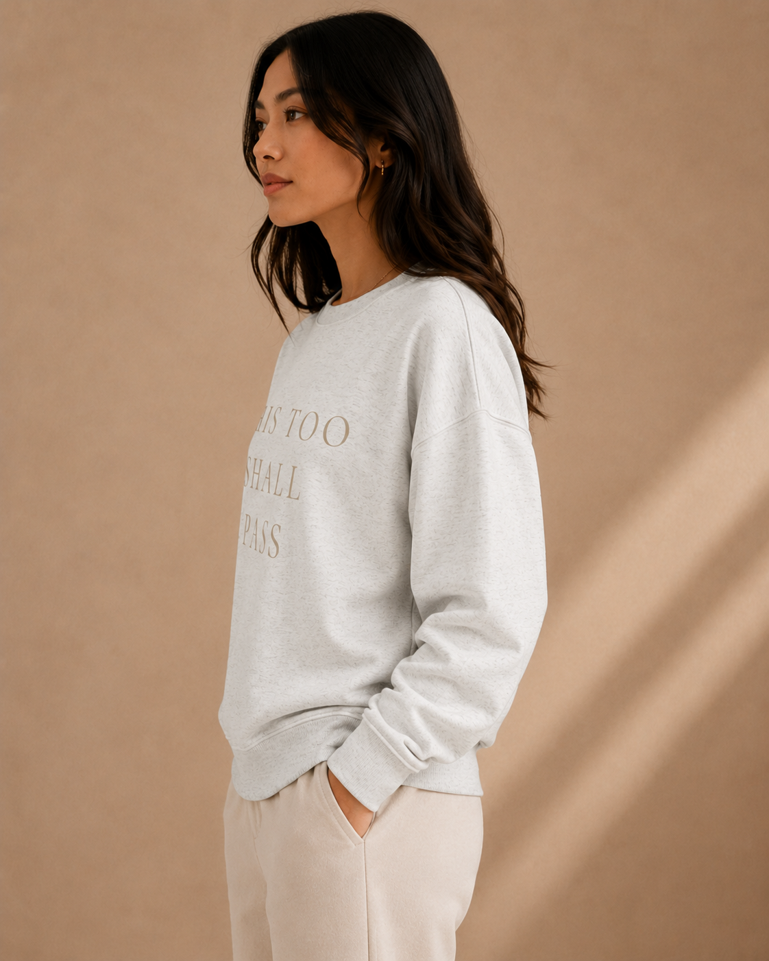TLOL This Too Shall Pass Organic Crew Sweatshirt