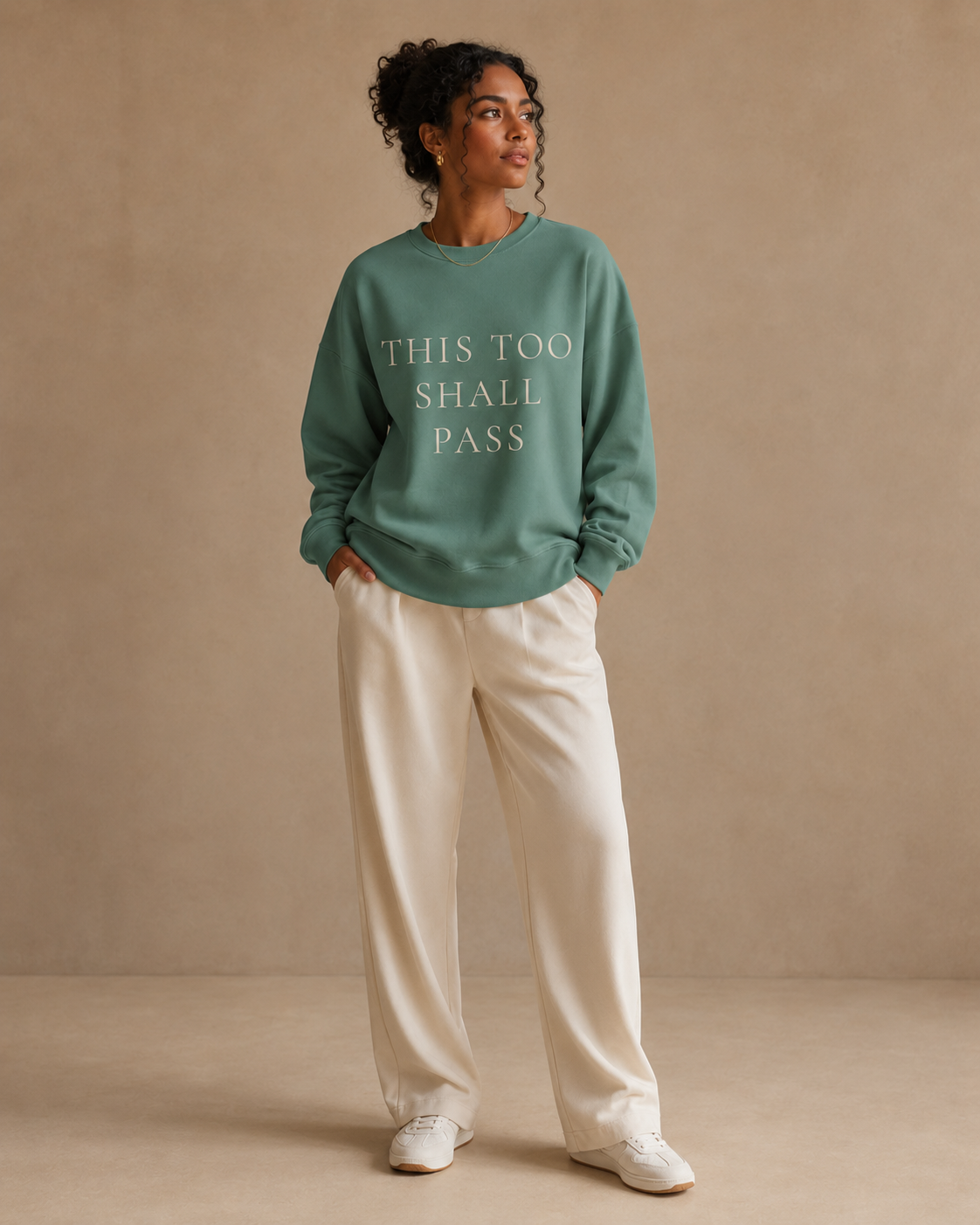 TLOL This Too Shall Pass Organic Crew Sweatshirt