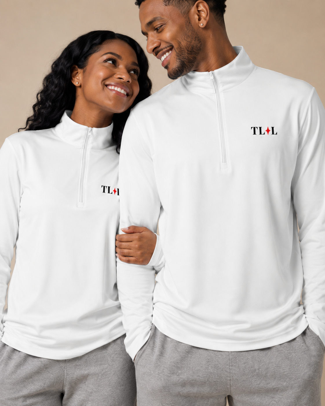 TLOL Gentle Reminder Couple Quarter-Zip Set