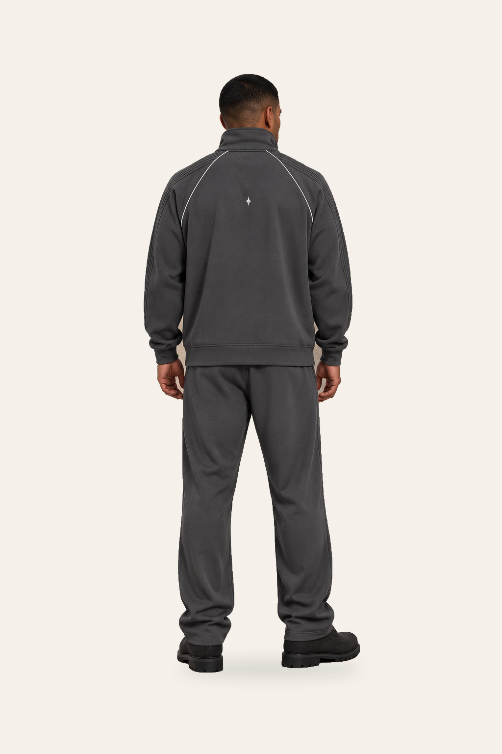 TLOL REFLECTION Dark Gray jacket, back on light beige. Jacket and pants sold separately.