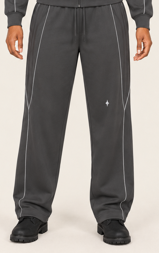 TLOL REFLECTION Dark Gray pants, detail on light beige. Jacket and pants sold separately.