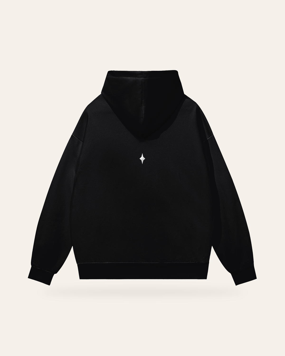 TLOL RELEASE Black Beauty hoodie, product only / back on light beige. Hoodie and pants sold separately.