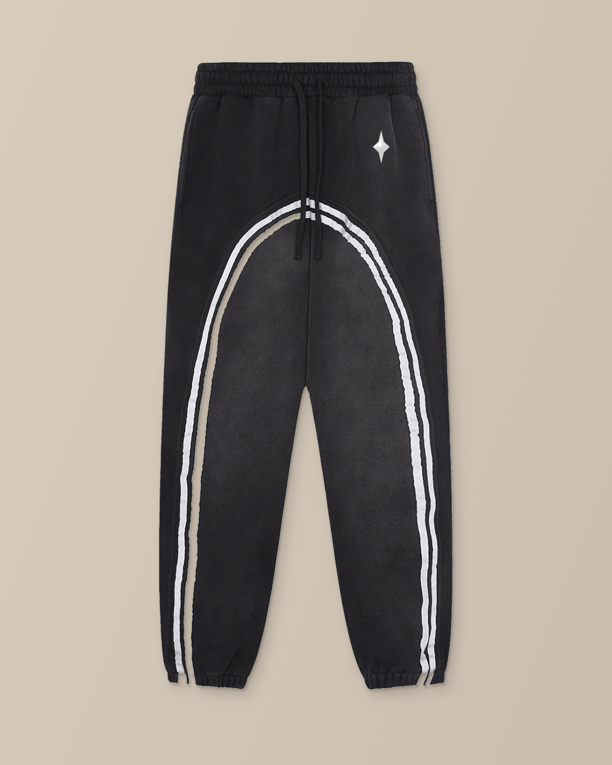 Black TLOL Threshold joggers, product-only front view
