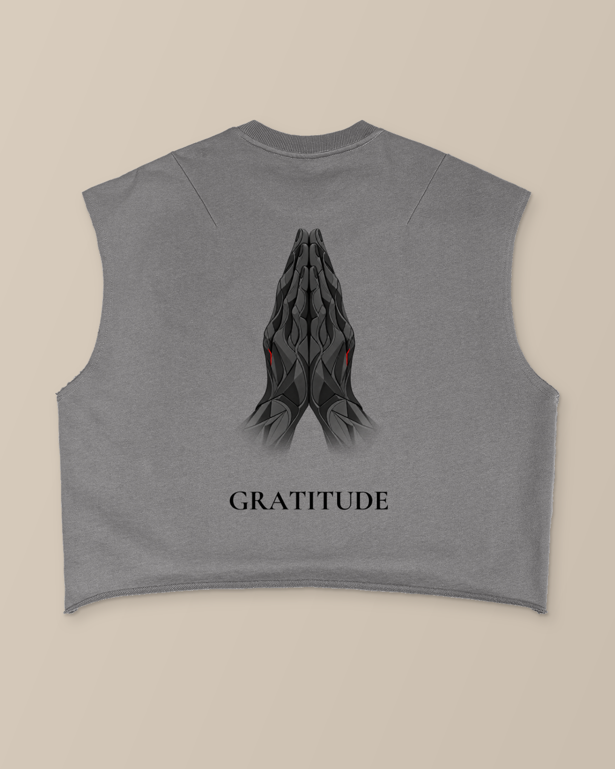 TLOL gratitude gray back product-only studio view