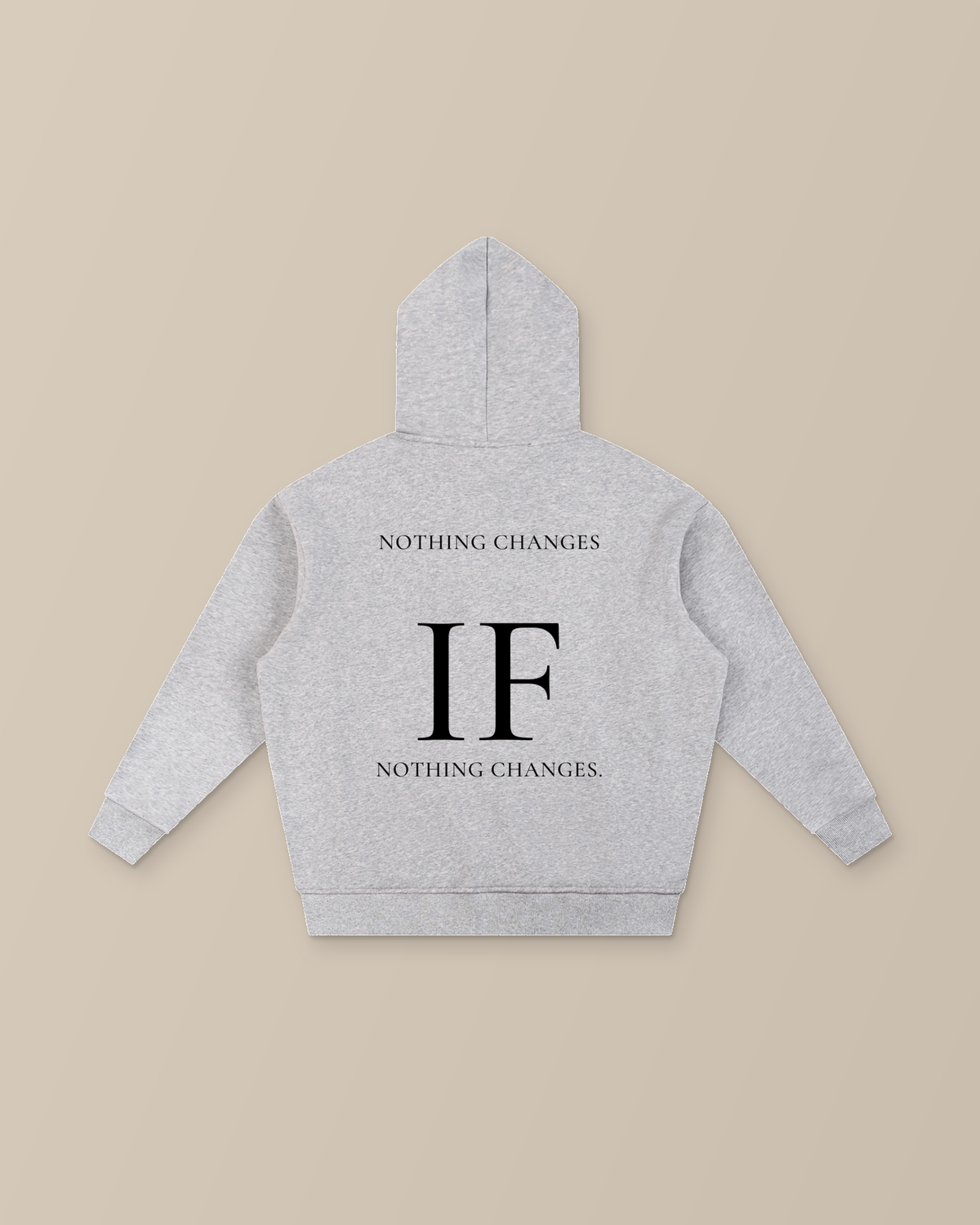 TLOL threshold flower gray hoodie back product-only studio view