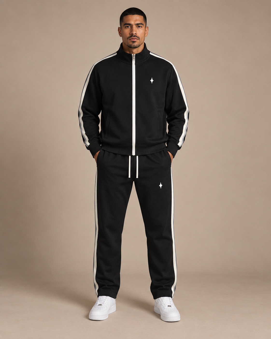 TLOL Contrast Stripe Straight-Leg Pants