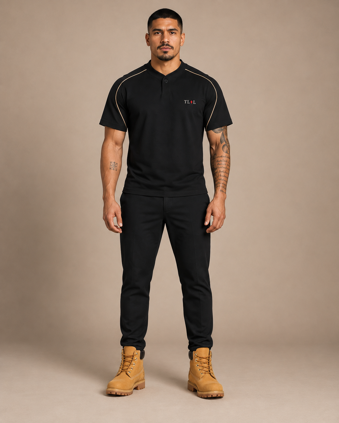 TLOL Piped Henley Tee