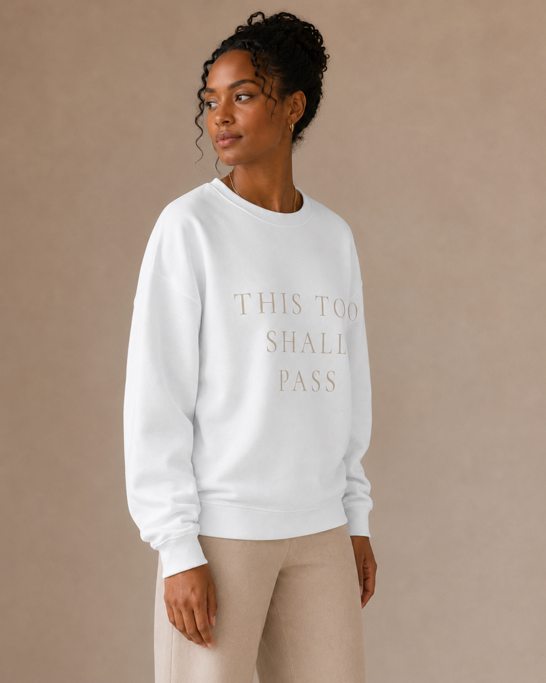 TLOL This Too Shall Pass Organic Crew Sweatshirt