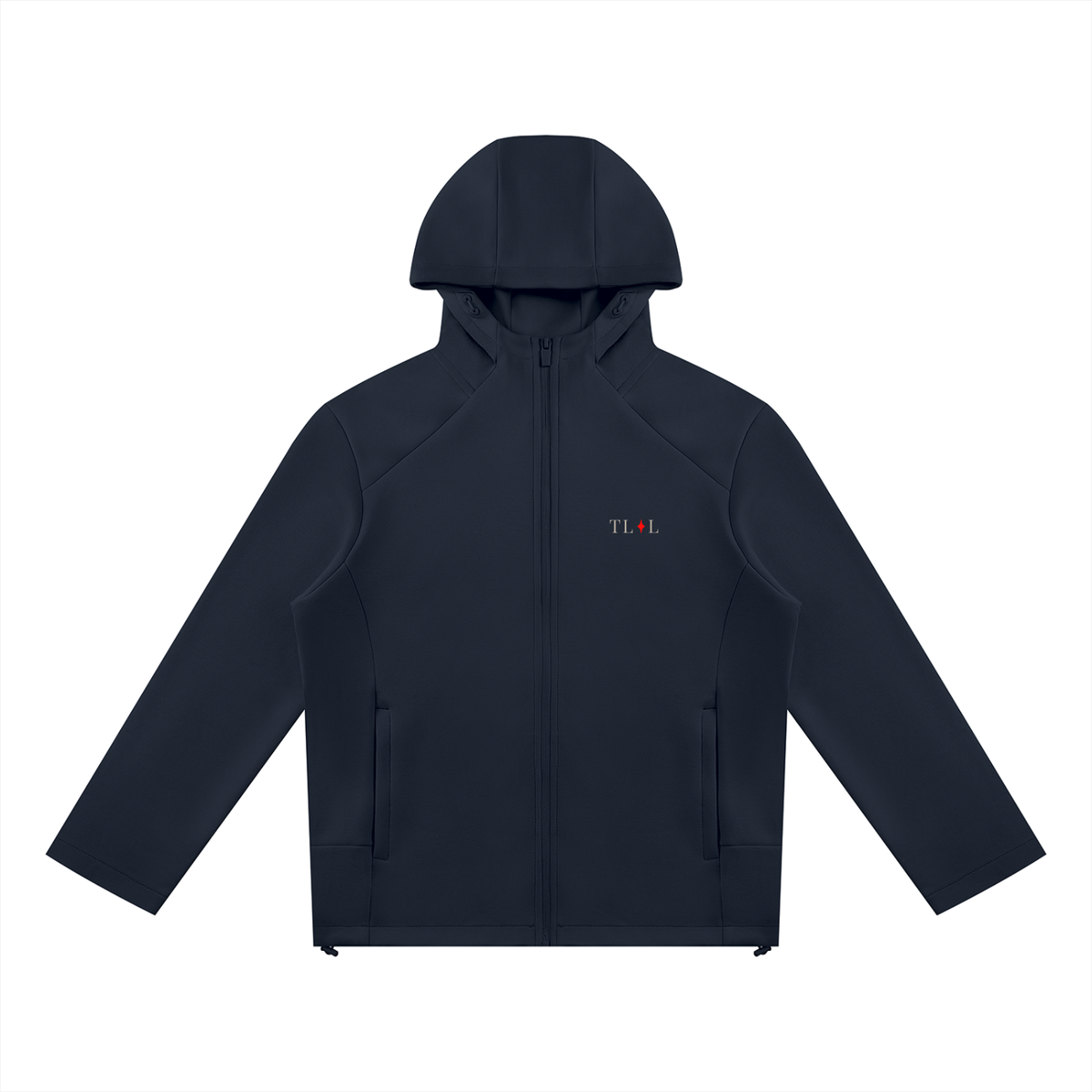 Unisex Paneled Full Zip Hoodie