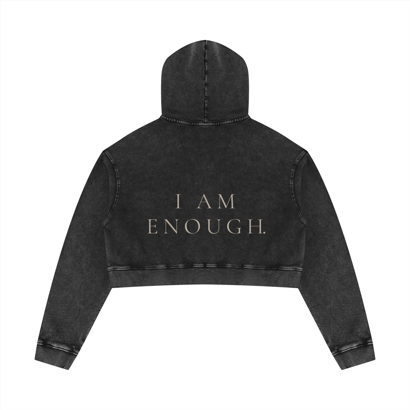 Women’s Mineral Washed Crop Hoodie