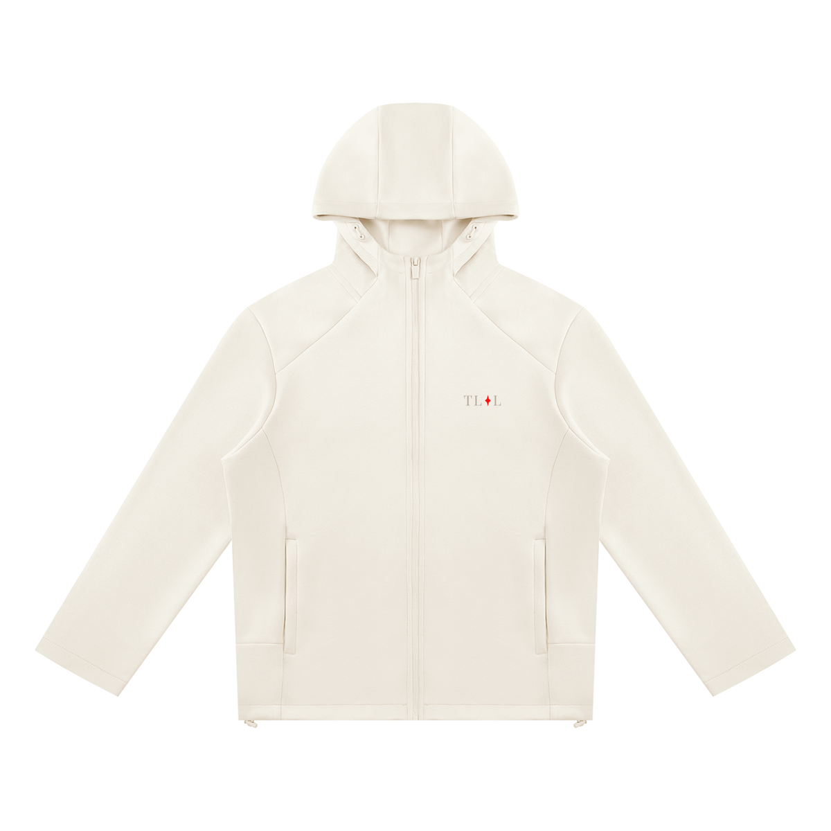 Unisex Paneled Full Zip Hoodie