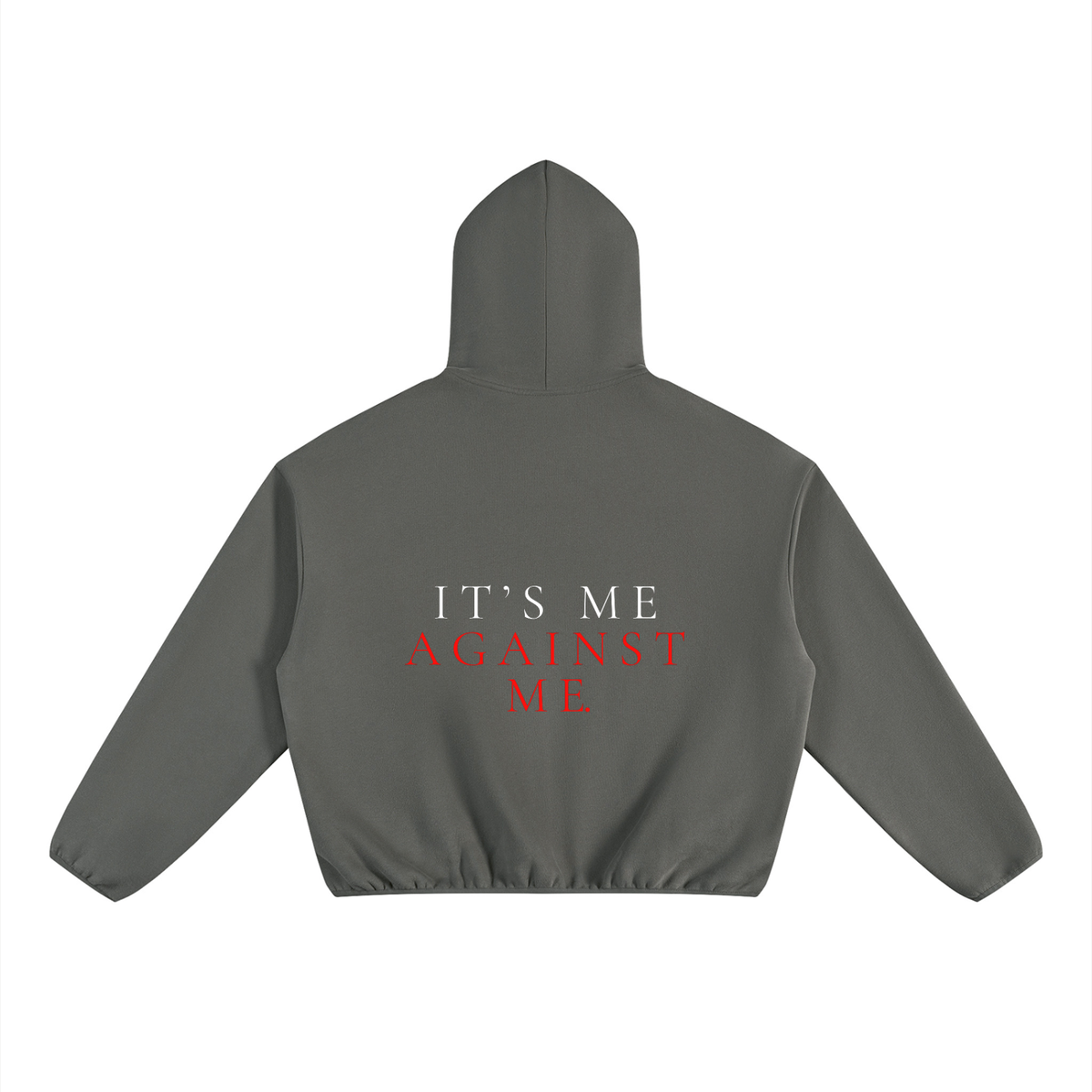 Unisex Boxy Piping Fleece Hoodie