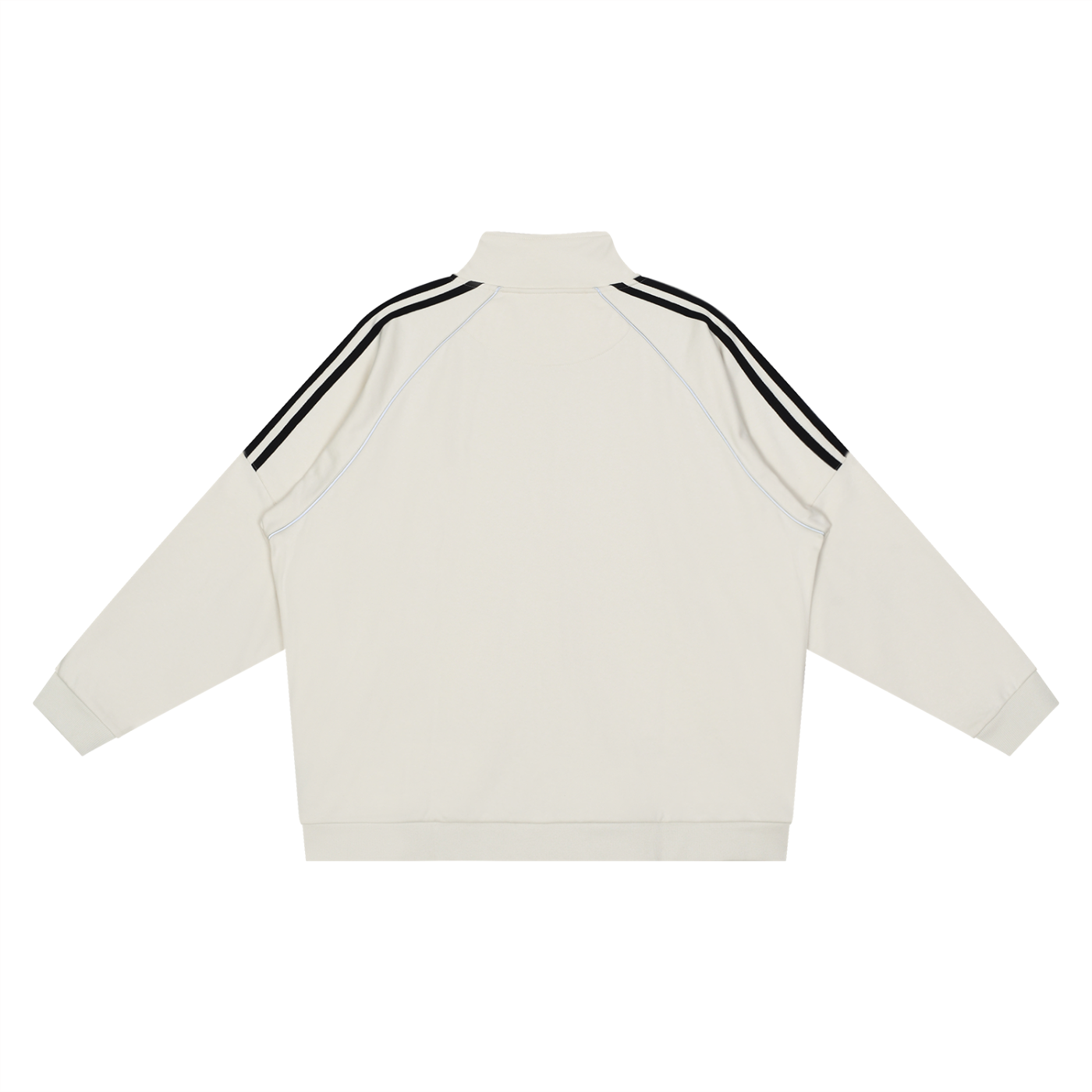 Reflection Striped Raglan Sleeve Jacket