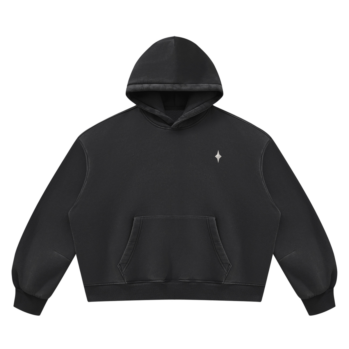 SHARED ORBIT BOXY FLEECE HOODIE