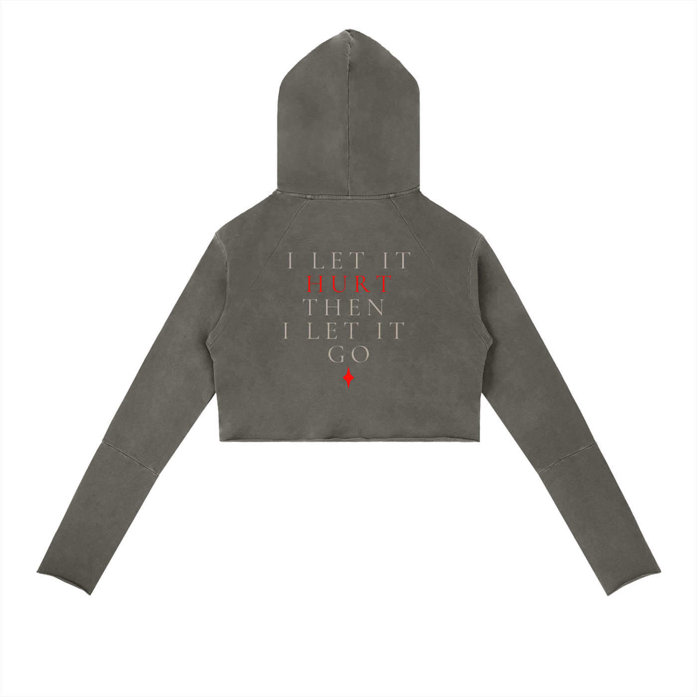 Vintage Washed Raw Edge Hoodie