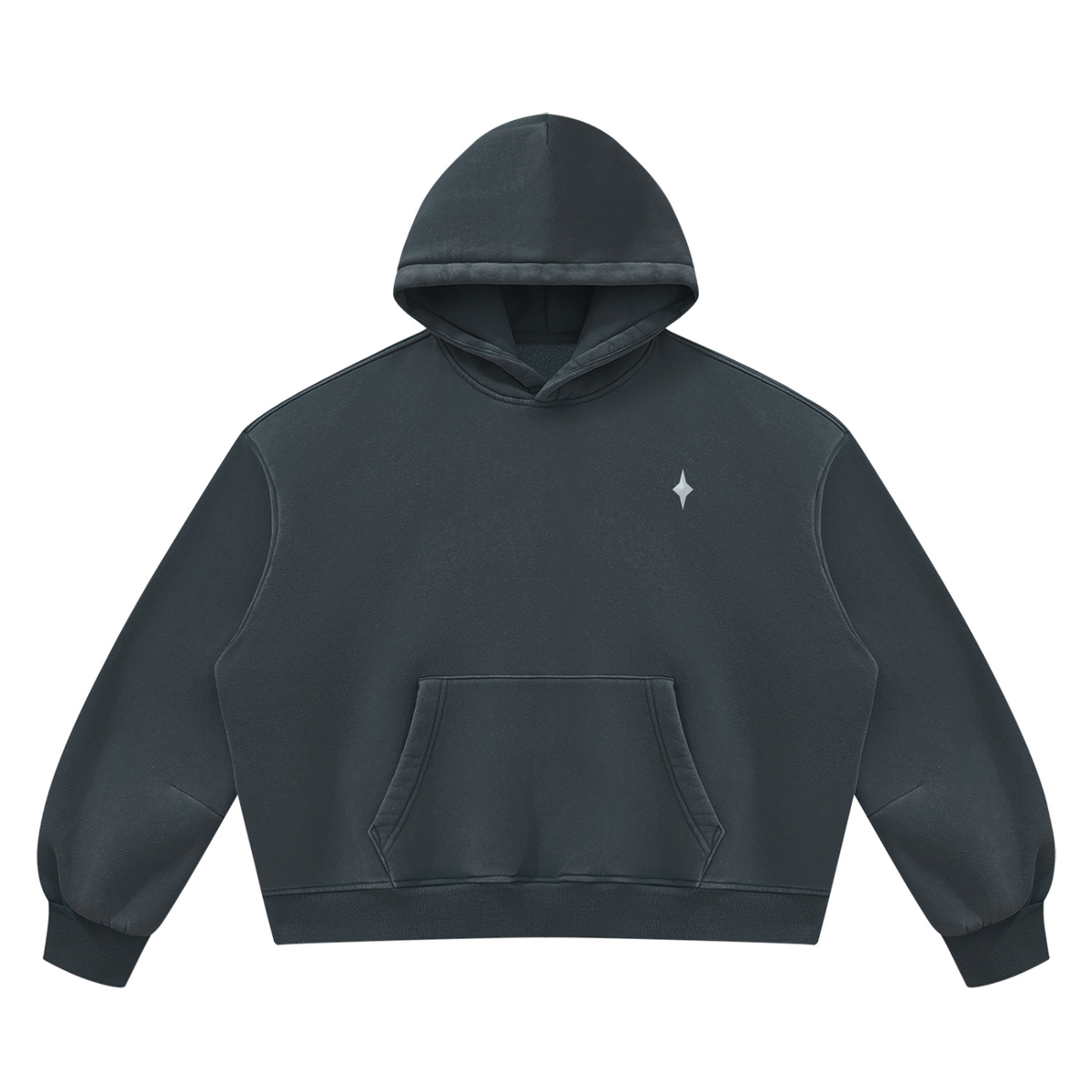 SHARED ORBIT BOXY FLEECE HOODIE