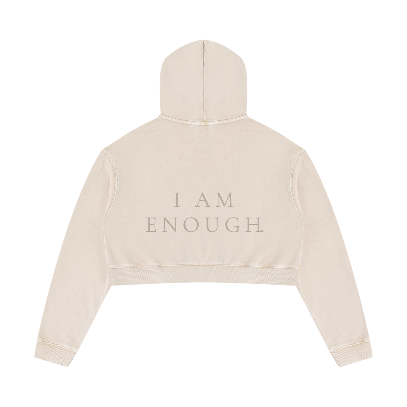 Women’s Mineral Washed Crop Hoodie