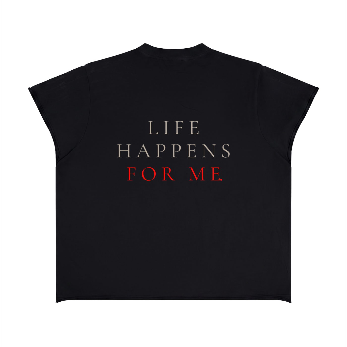 Unisex Boxy Raw Edge T-Shirt