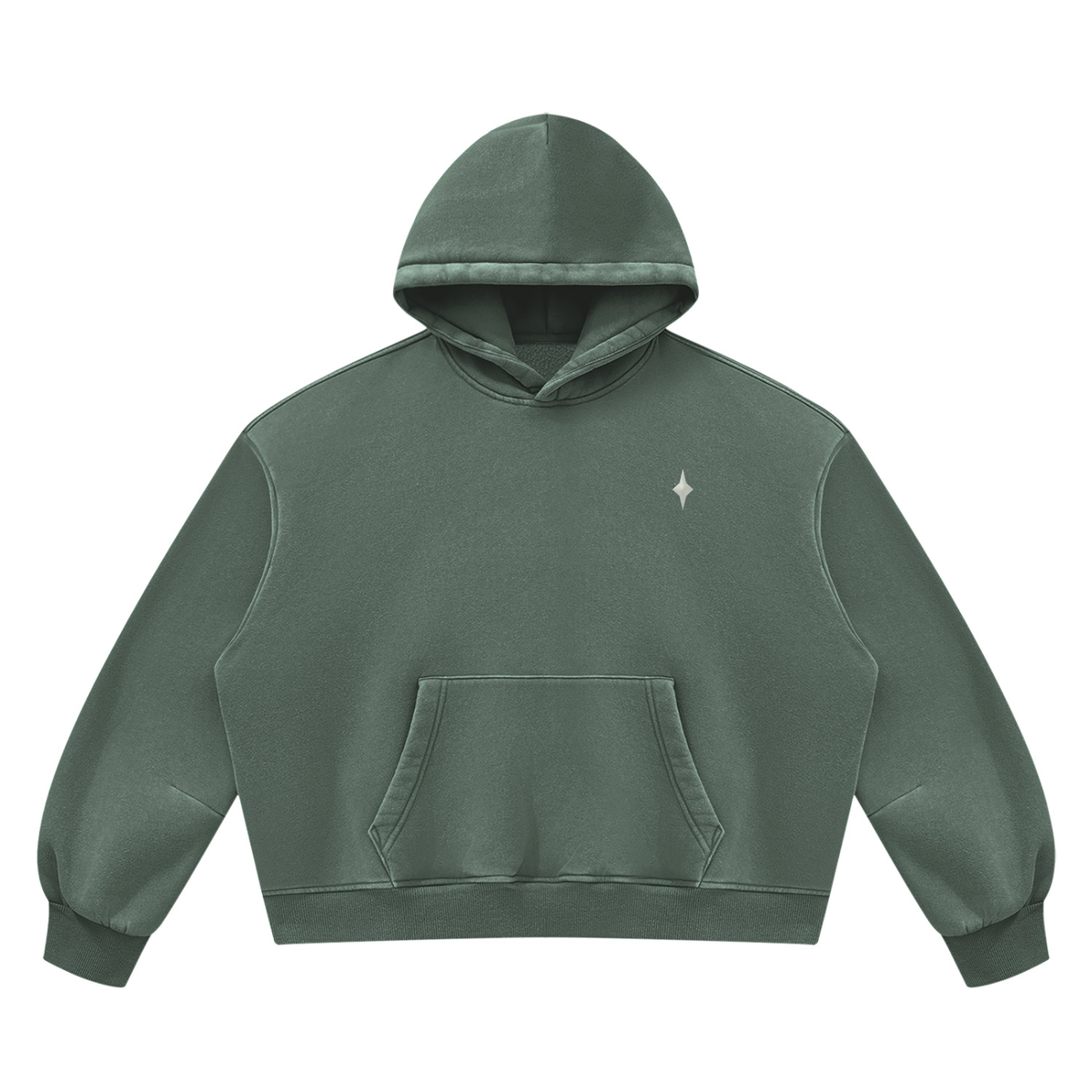 SHARED ORBIT BOXY FLEECE HOODIE