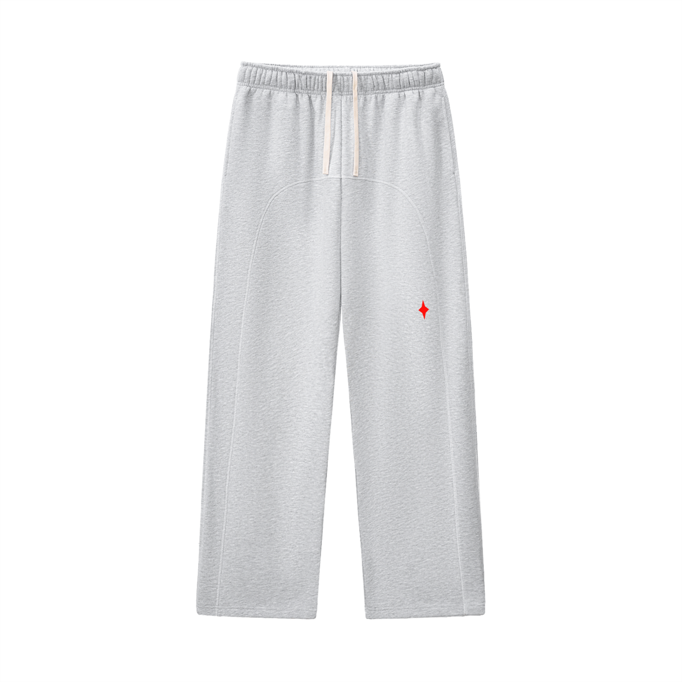 Contrast-Stitched Fleece Sweatpants