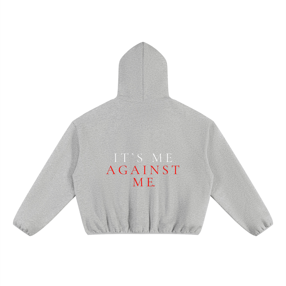 Unisex Boxy Piping Fleece Hoodie