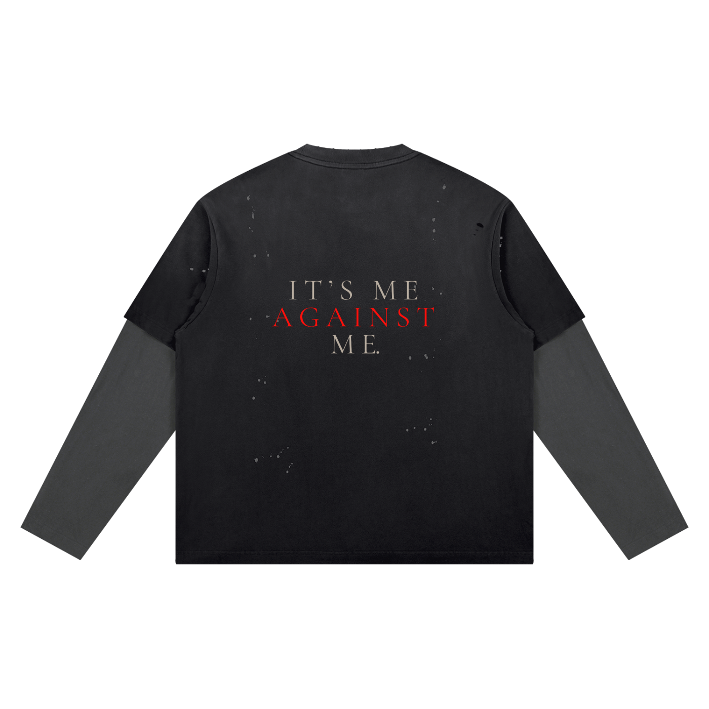 Unisex Vintage Wash Distressed Layer T-Shirt