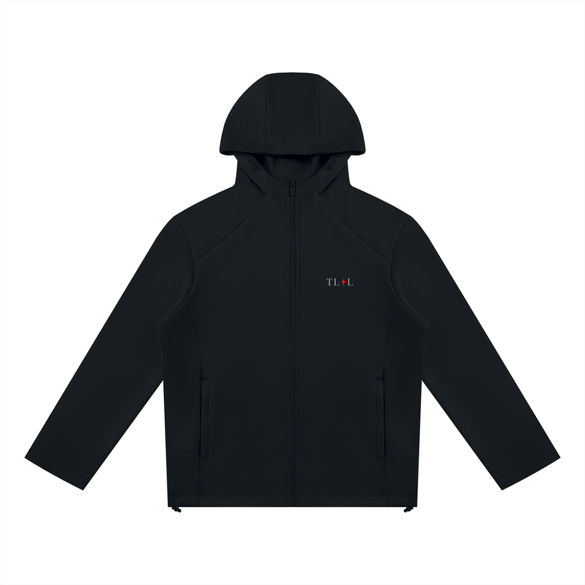Unisex Paneled Full Zip Hoodie