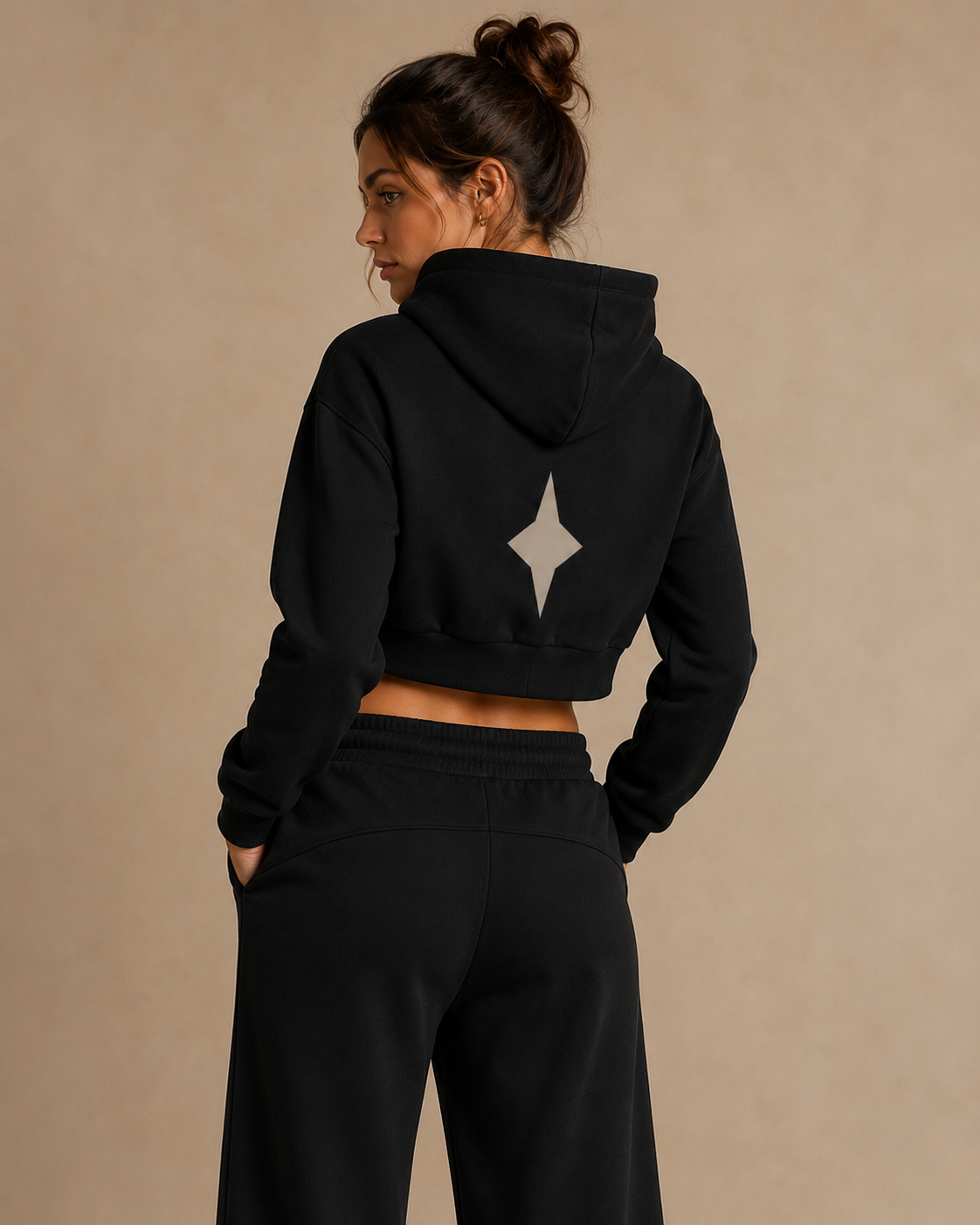 TLOL I Am Enough Cropped Essential Hoodie