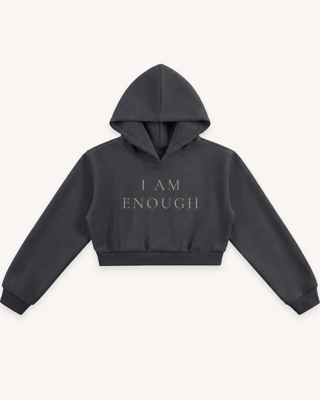 TLOL I Am Enough Cropped Essential Hoodie