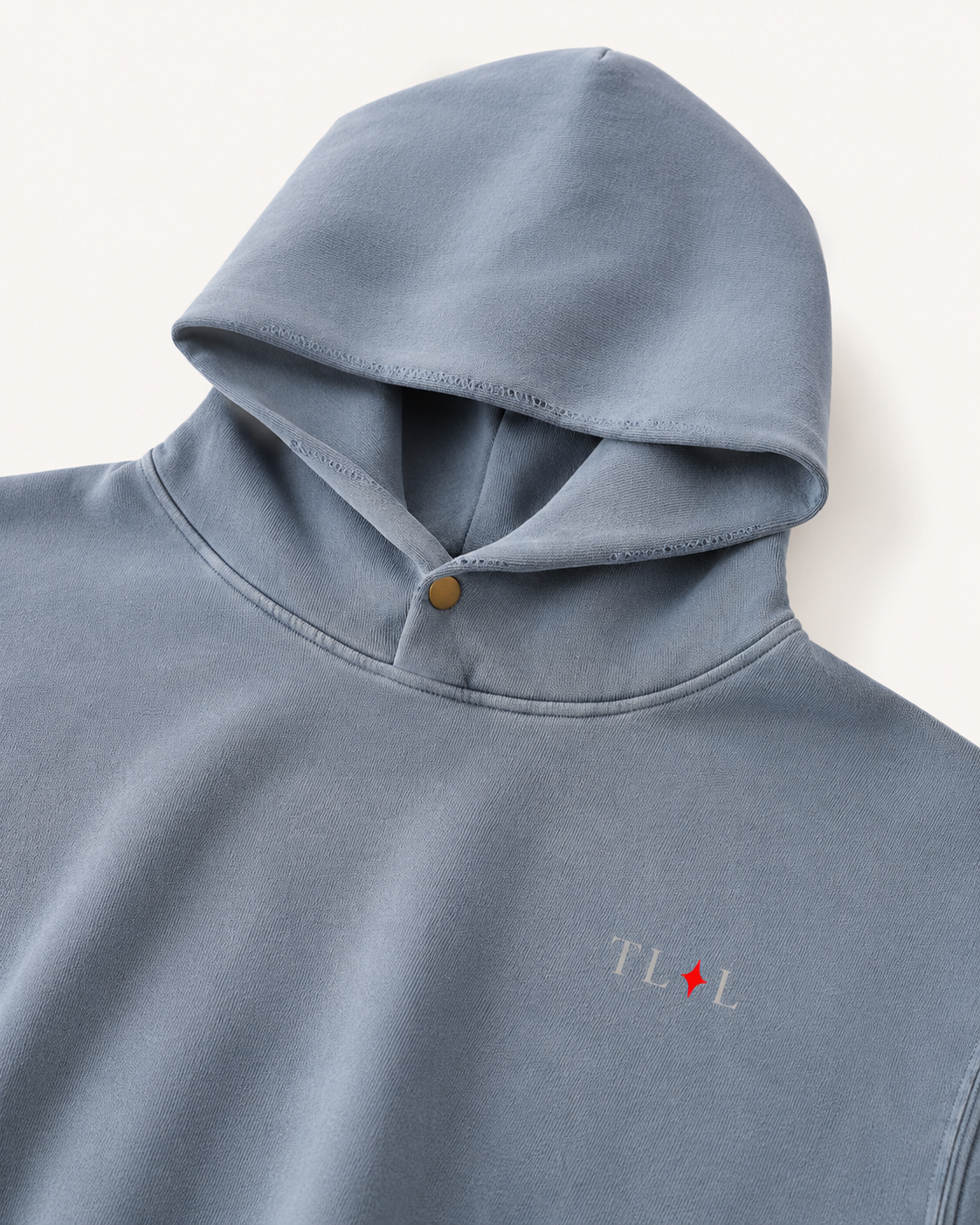 Frayed Enzyme Washed Fleece Hoodie