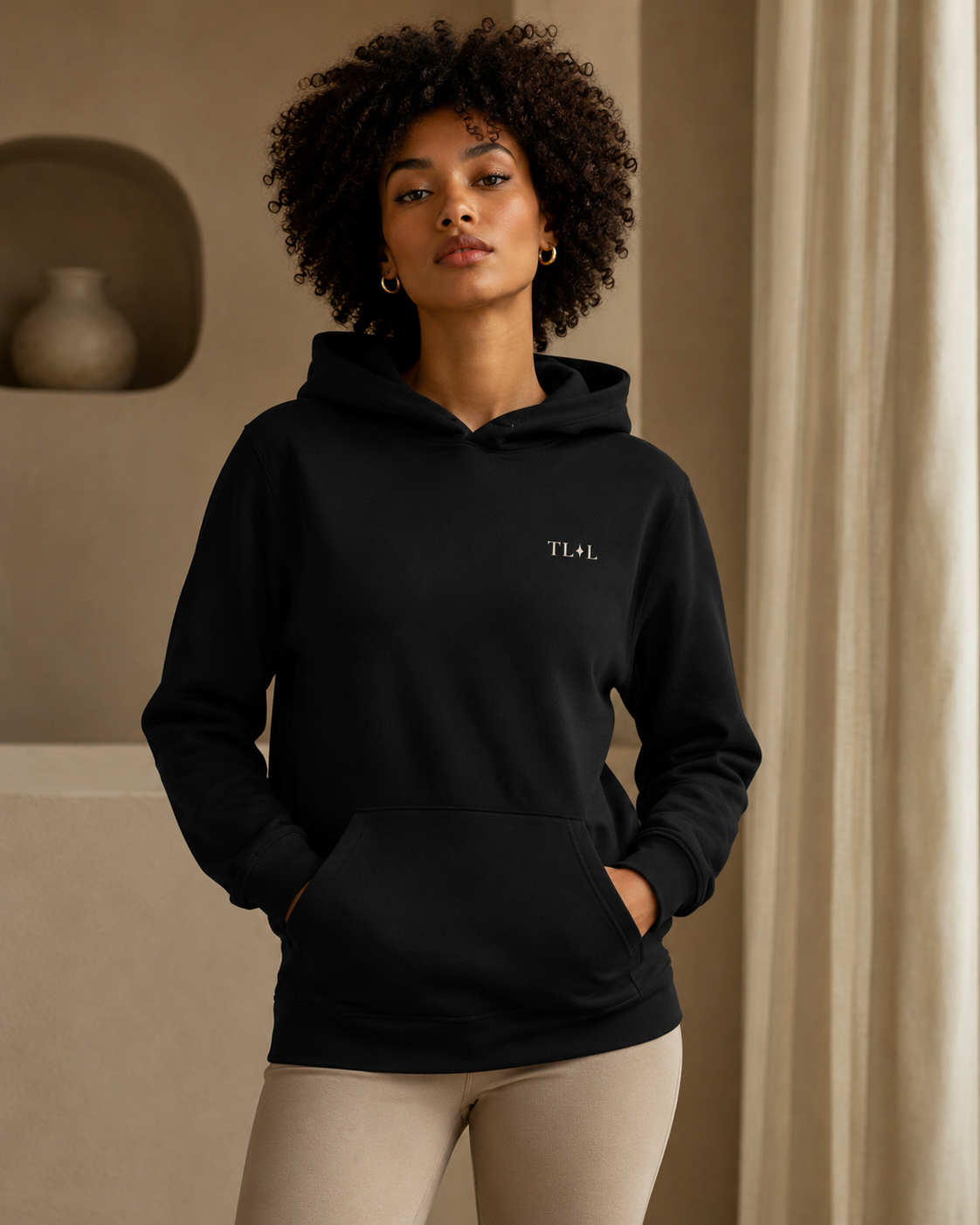 Unisex organic mid-weight hoodie