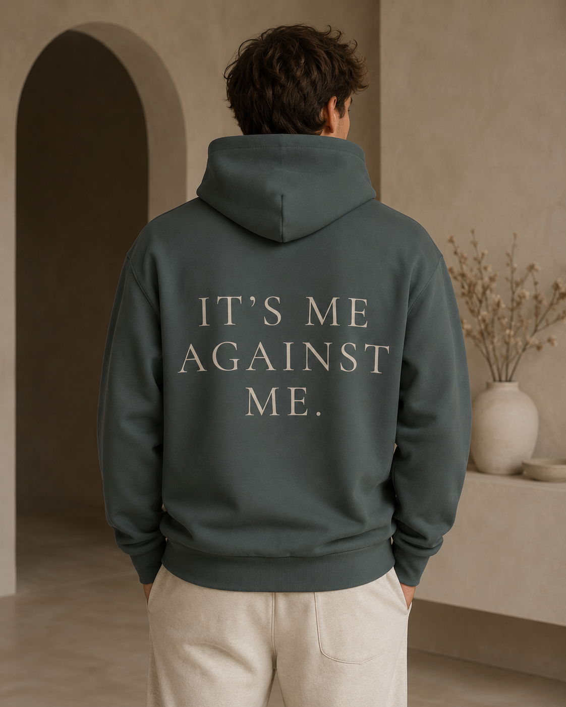 Urban garment-dyed hoodie