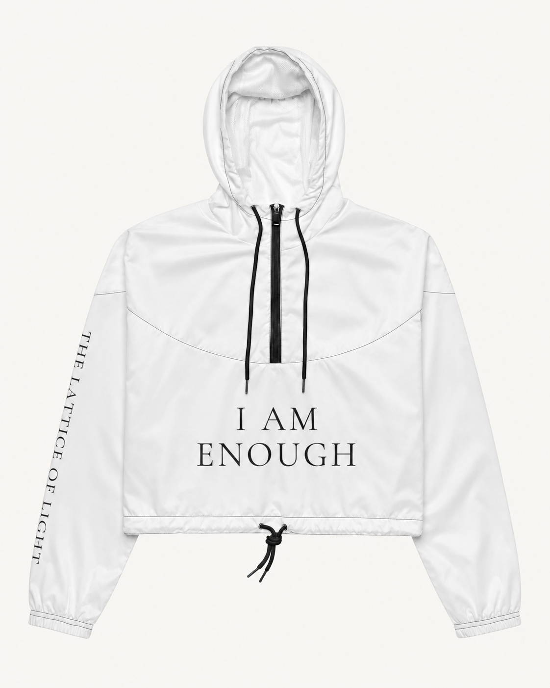 TLOL I Am Enough Cropped Windbreaker