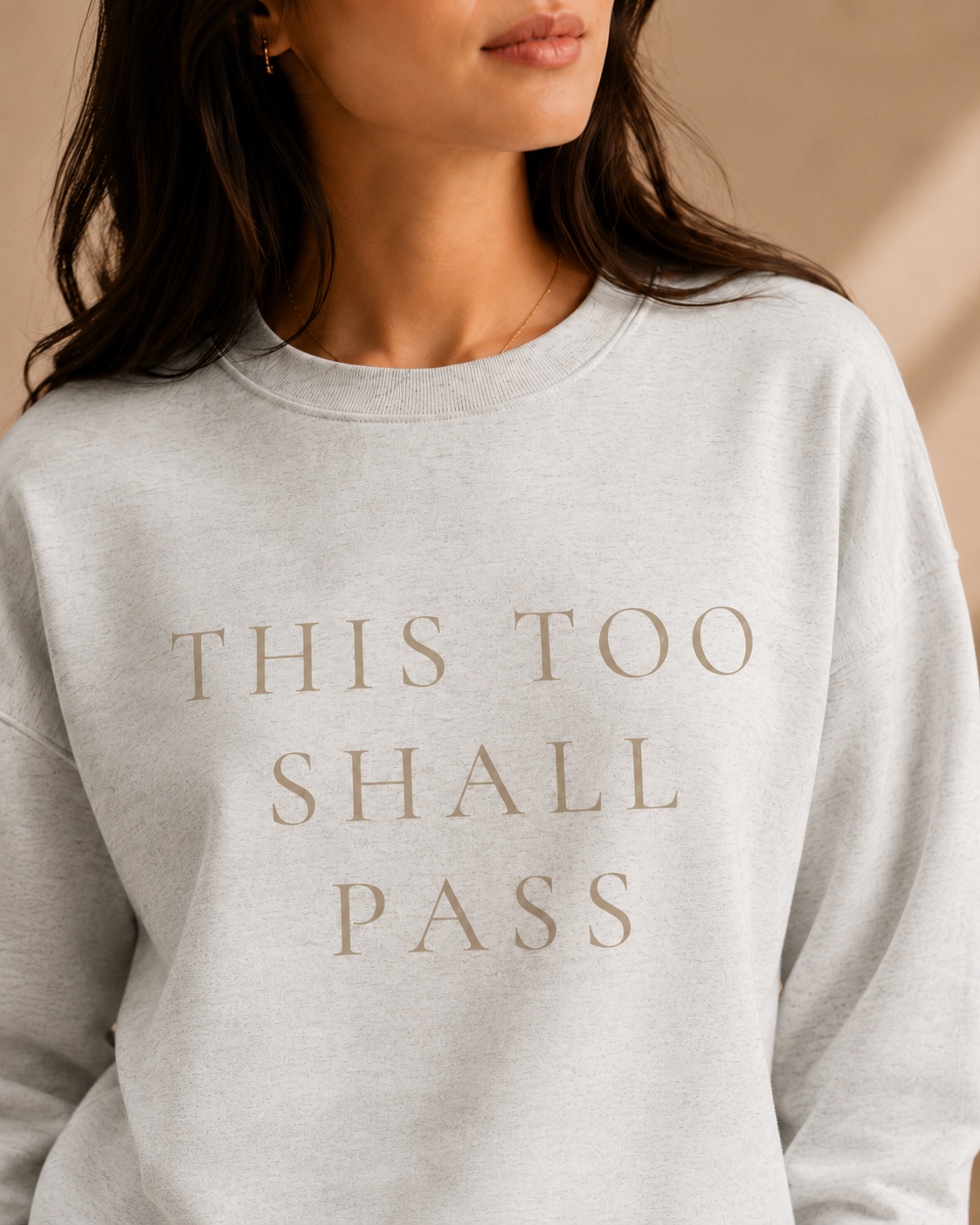 TLOL This Too Shall Pass Organic Crew Sweatshirt